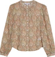 Veronica Beard Ashlynn Paisley Silk Top