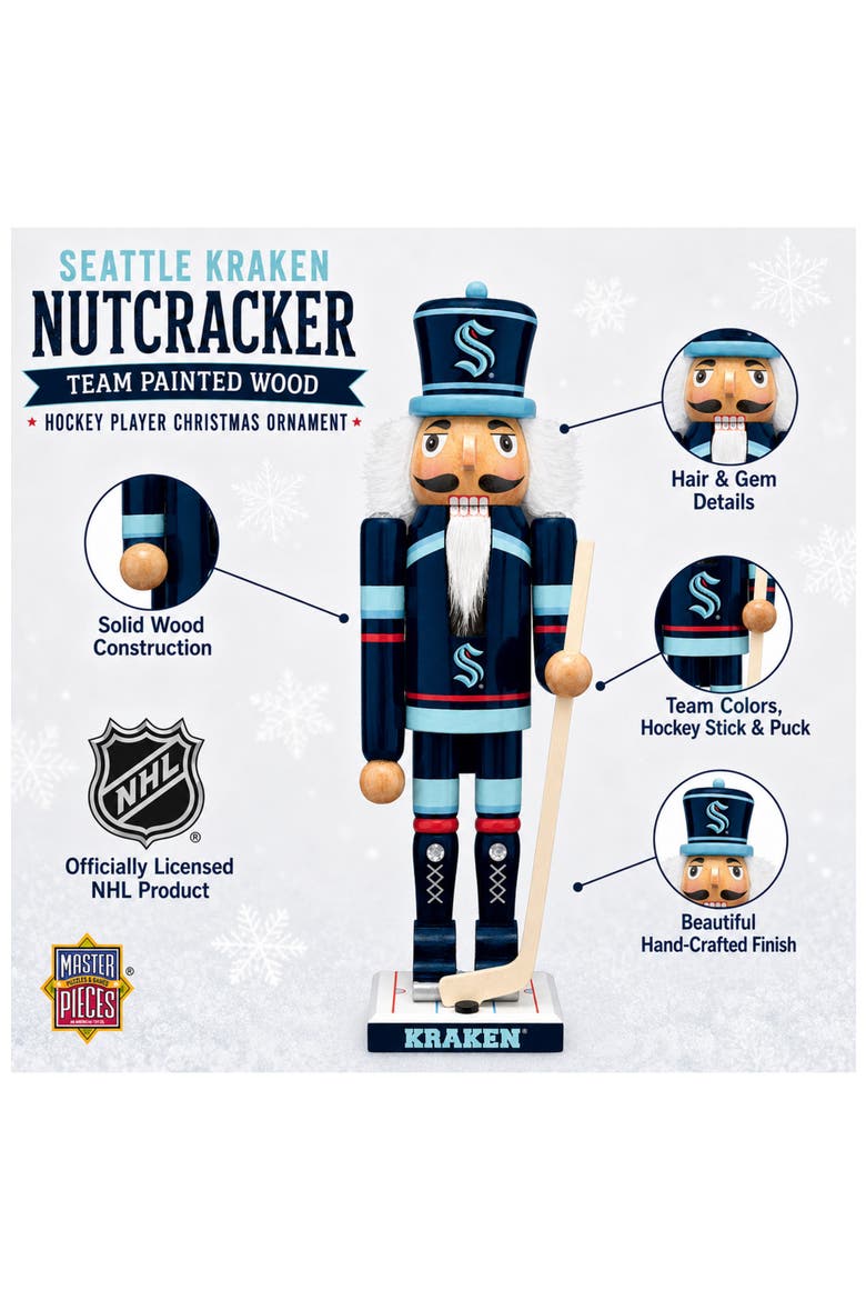 Seattle Kraken Collectible Nutcracker, Alternate, color, Multicolor