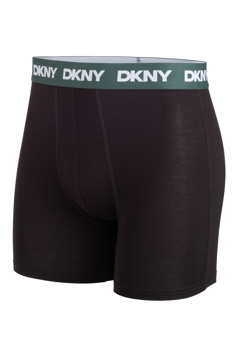 Soft Stretch Pack of 4 Boxer Briefs, Alternate, color, BLACK/EMERALD/BLUE