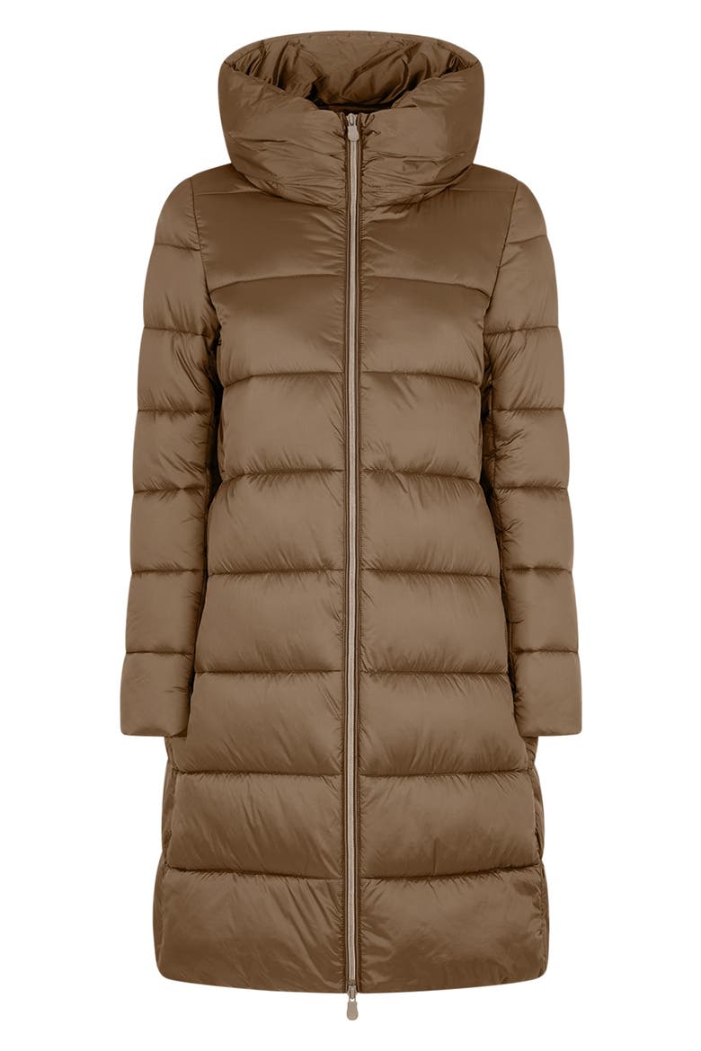 Water Repellent Puffer Jacket with Removable Hood, Alternate, color, COFFEE BROWN