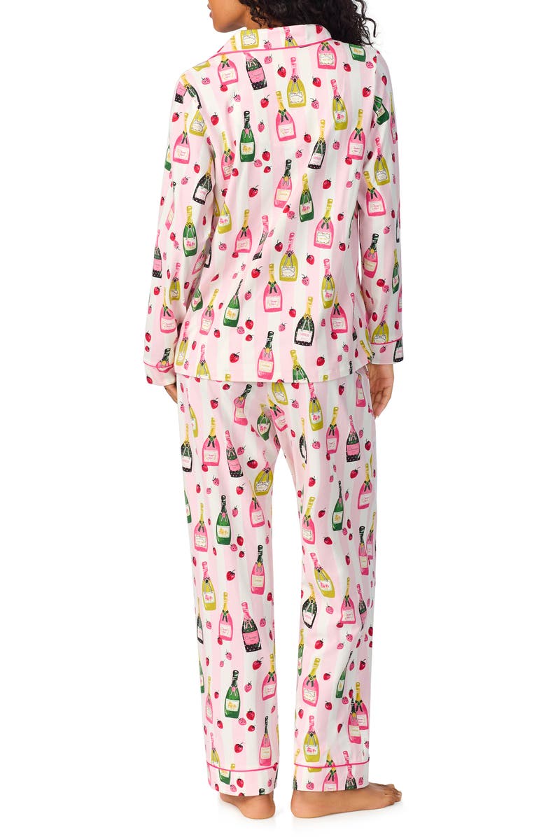 BedHead Pajamas Print Stretch Organic Cotton Jersey Pajamas, Alternate, color, 