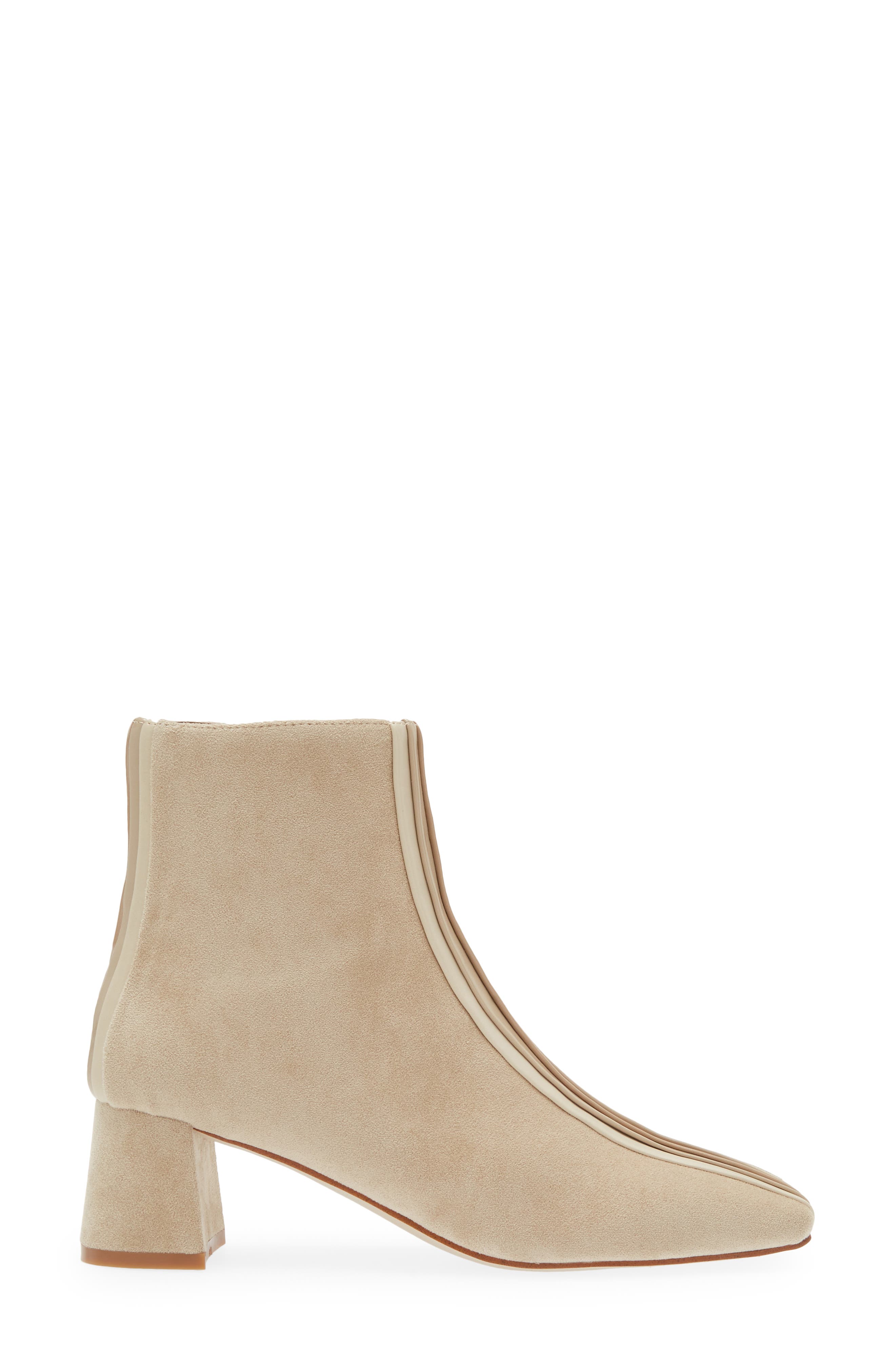Peace Out Square Toe Bootie, Alternate, color, BEIGE SUEDE COMBO
