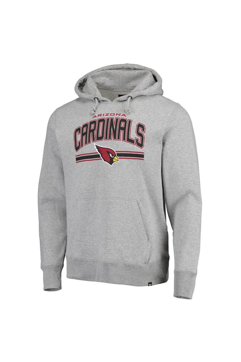 Men's '47 Gray Arizona Cardinals Foundation Pullover Hoodie, Alternate, color, Gray