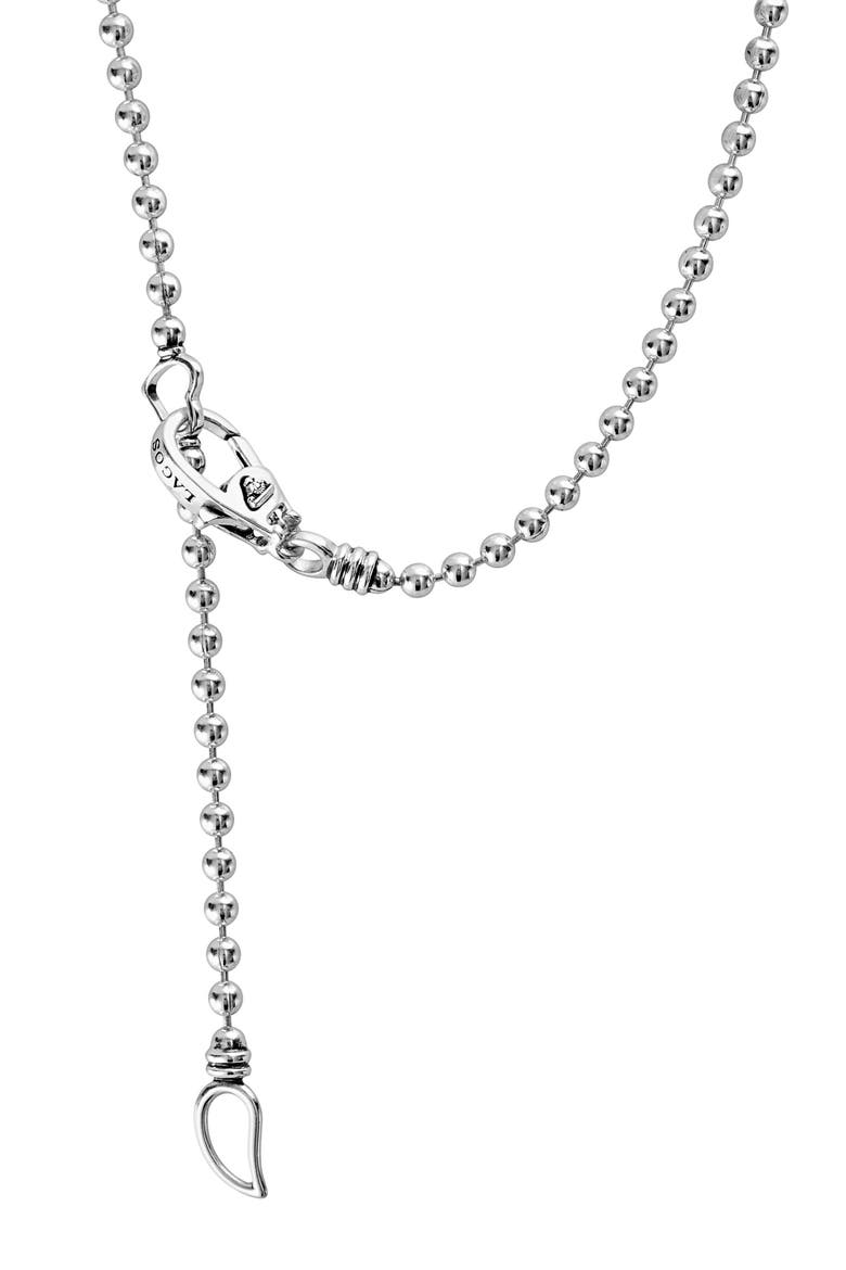 Caviar Spark Diamond Bar Necklace, Alternate, color, SILVER/ DIAMOND