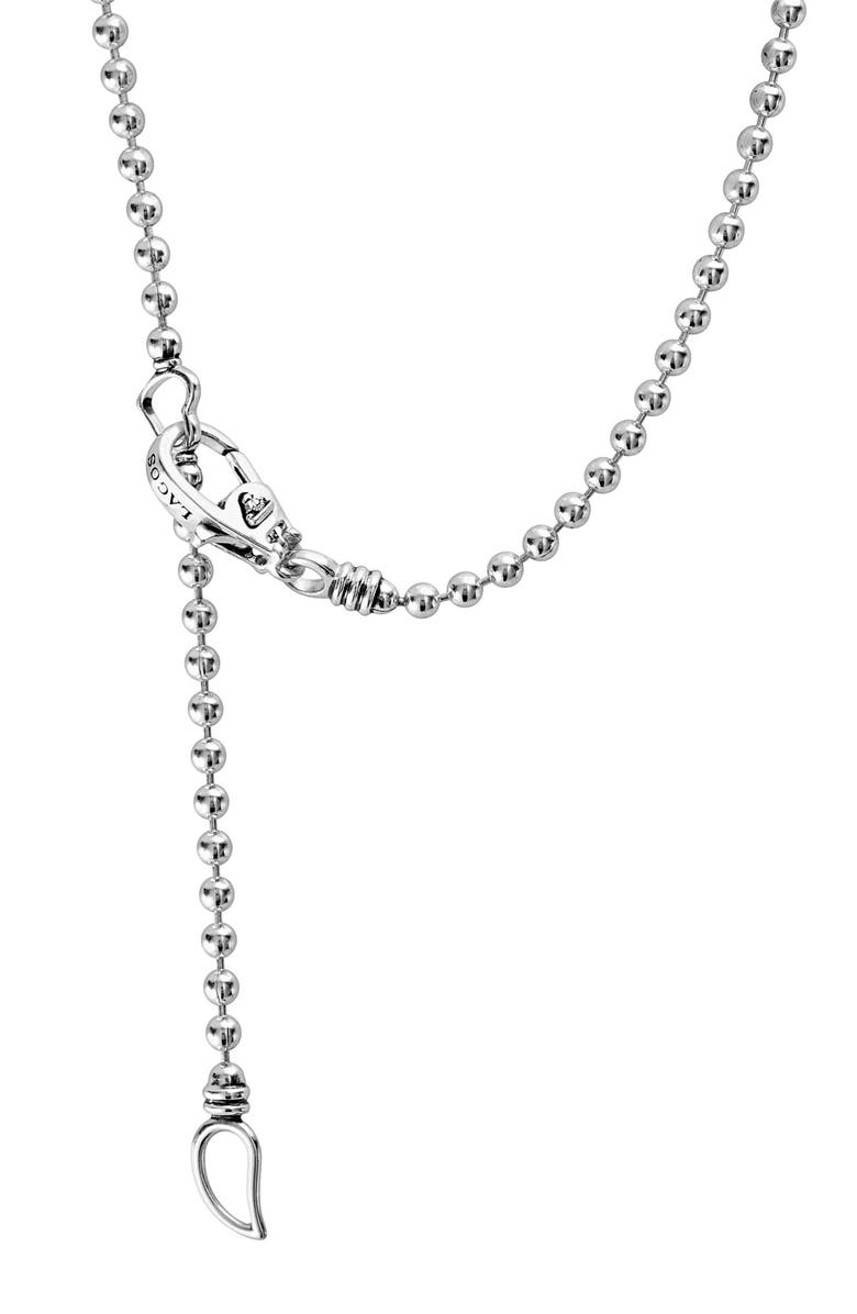 LAGOS Caviar Spark Diamond Bar Necklace, Alternate, color, 