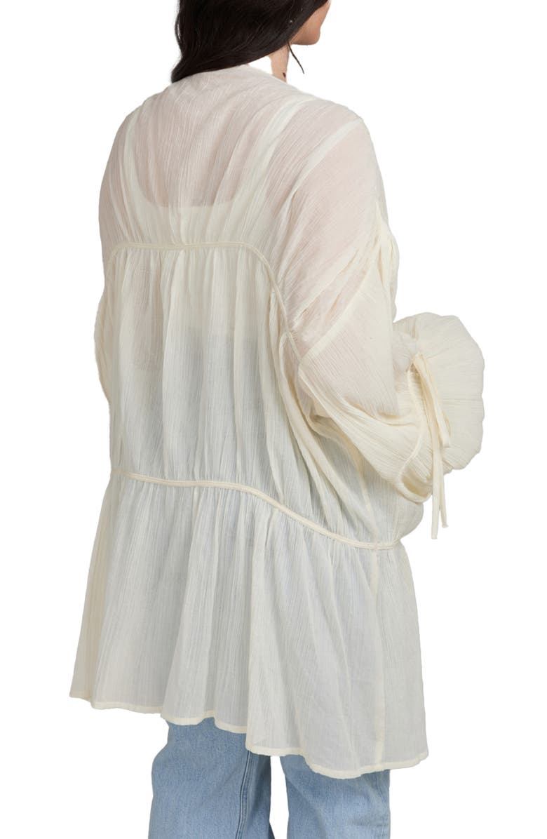 SAACHI Ruffle Tie Front Top, Alternate, color, 