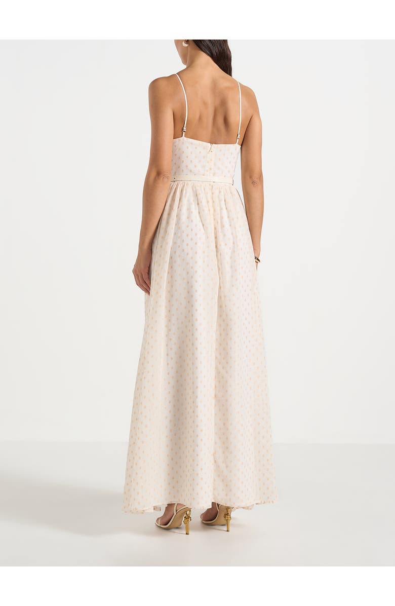 Manière De Voir Rosie Lace Corset Maxi Dress, Alternate, color, Cream