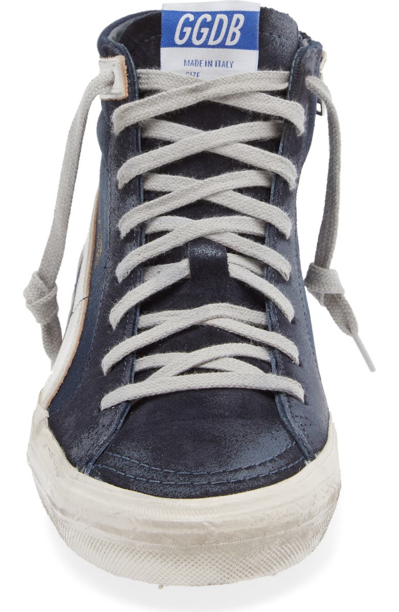 Golden Goose Slide Denim High Top Sneaker, Alternate, color,
