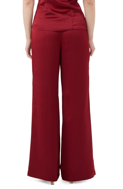 Shop Trina Turk Enryo Wide Leg Pants In Ruqa Red