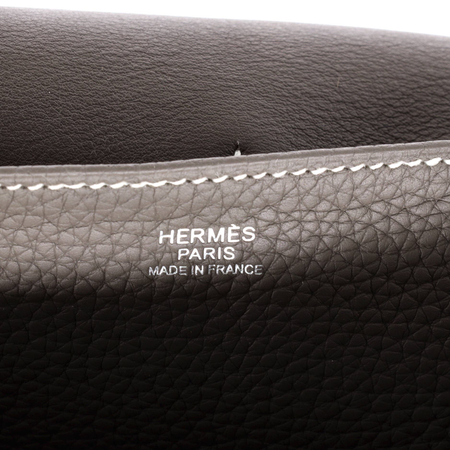 Pre-Owned Hermes Halzan Bag Clemence 31, Alternate, color, Etain