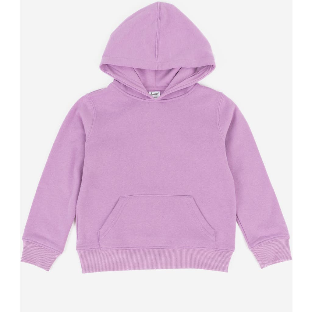Leveret Kids Pullover Hoodie, Cotton Blend, Kangaroo Pocket, Solid Colors In Pink