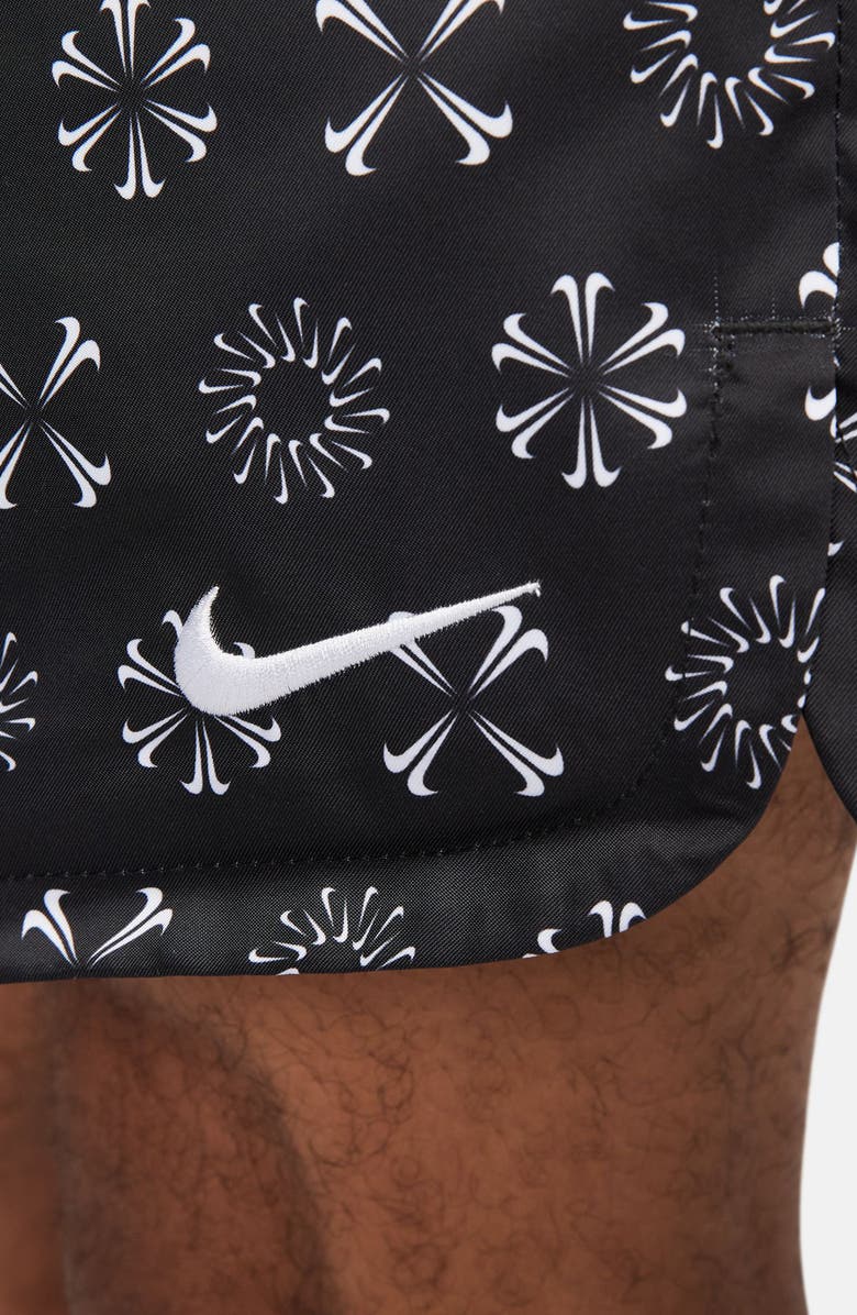 Nike Woven Monogram Flow Shorts, Alternate, color, Black/Black/White