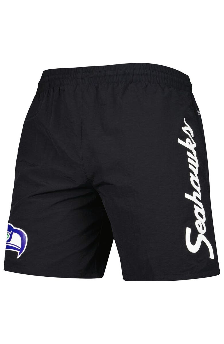 Mitchell & Ness Men's Mitchell & Ness Black Seattle Seahawks Team Essentials Nylon Shorts, Alternate, color, Black