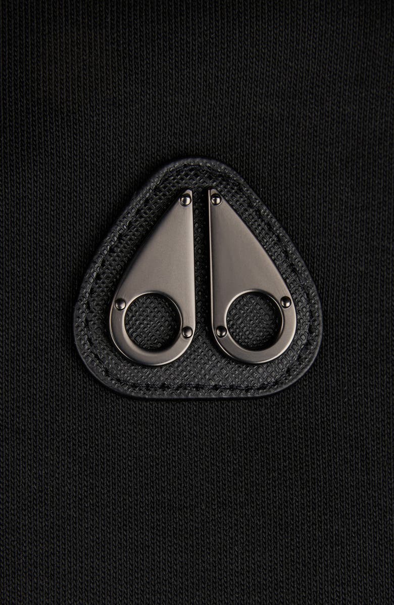 Moose Knuckles Garnier Air Down Hybrid Hooded Jacket, Alternate, color, Black/ Black