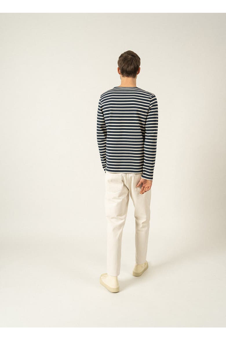 MERIDIEN MODERNE - Original Heavyweight Breton Shirt, Alternate, color, navy/ecru