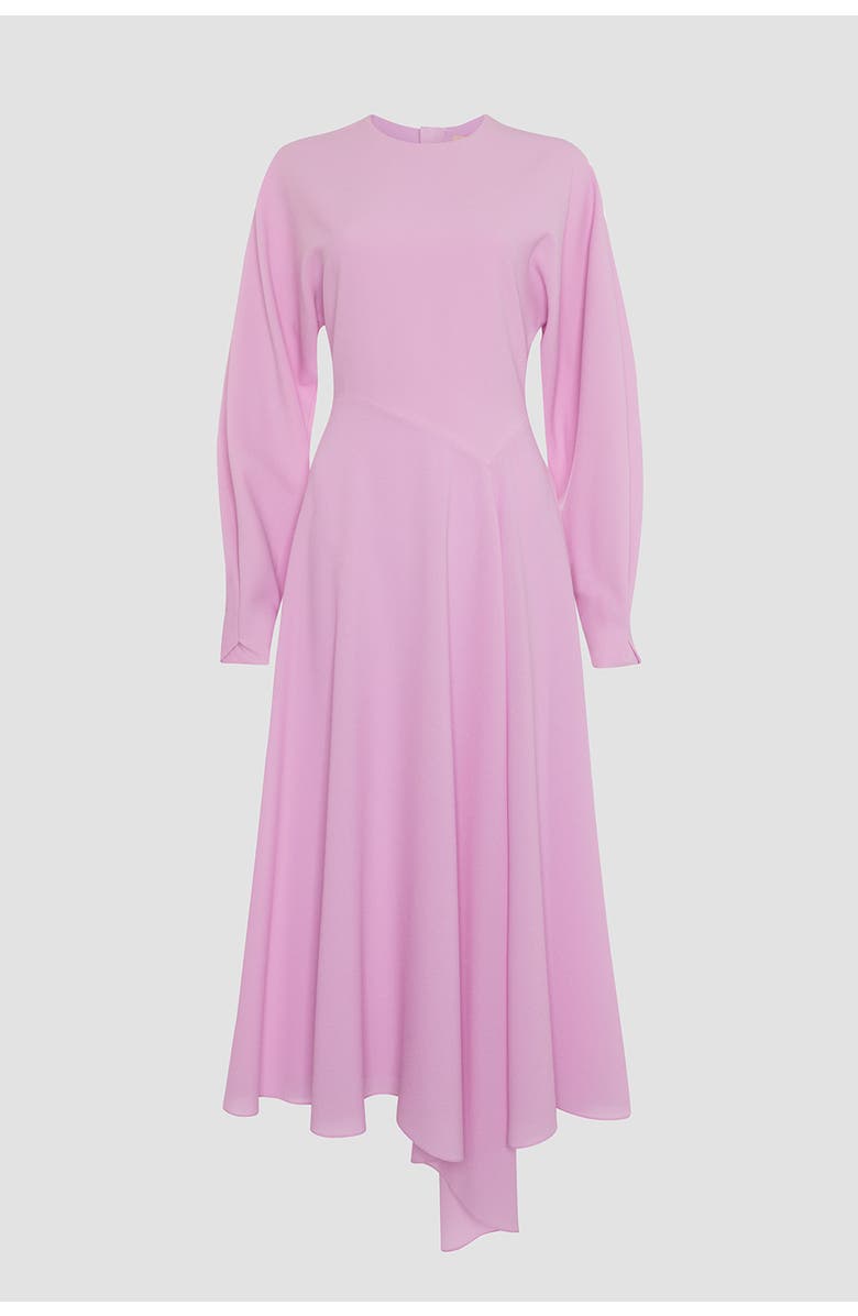 Roksanda Yelin Crepe Long Sleeve Dress, Alternate, color, Blush