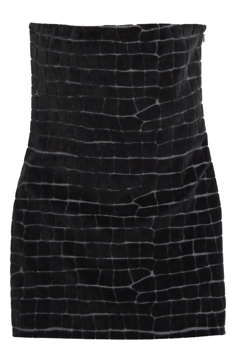 Alexander Wang Textured Strapless Minidress, Alternate, color,
