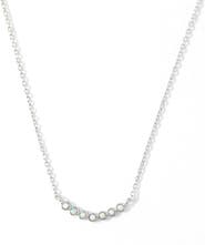 Mint & Lily Opal Arc Necklace