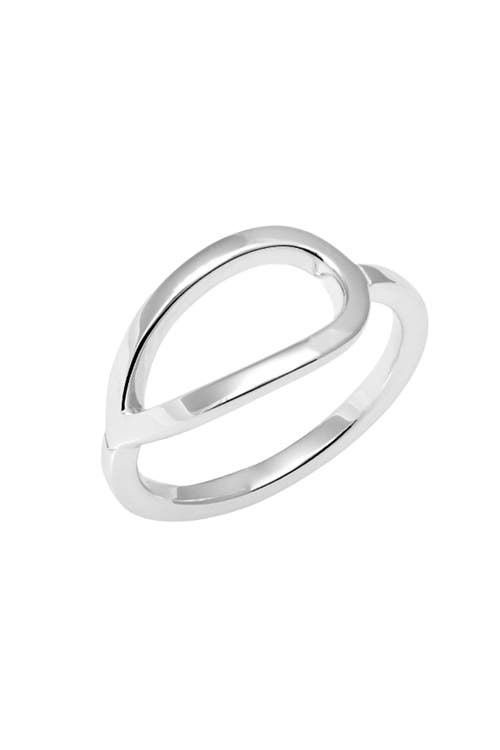 Lucy Quartermaine Petal Ring In Silver
