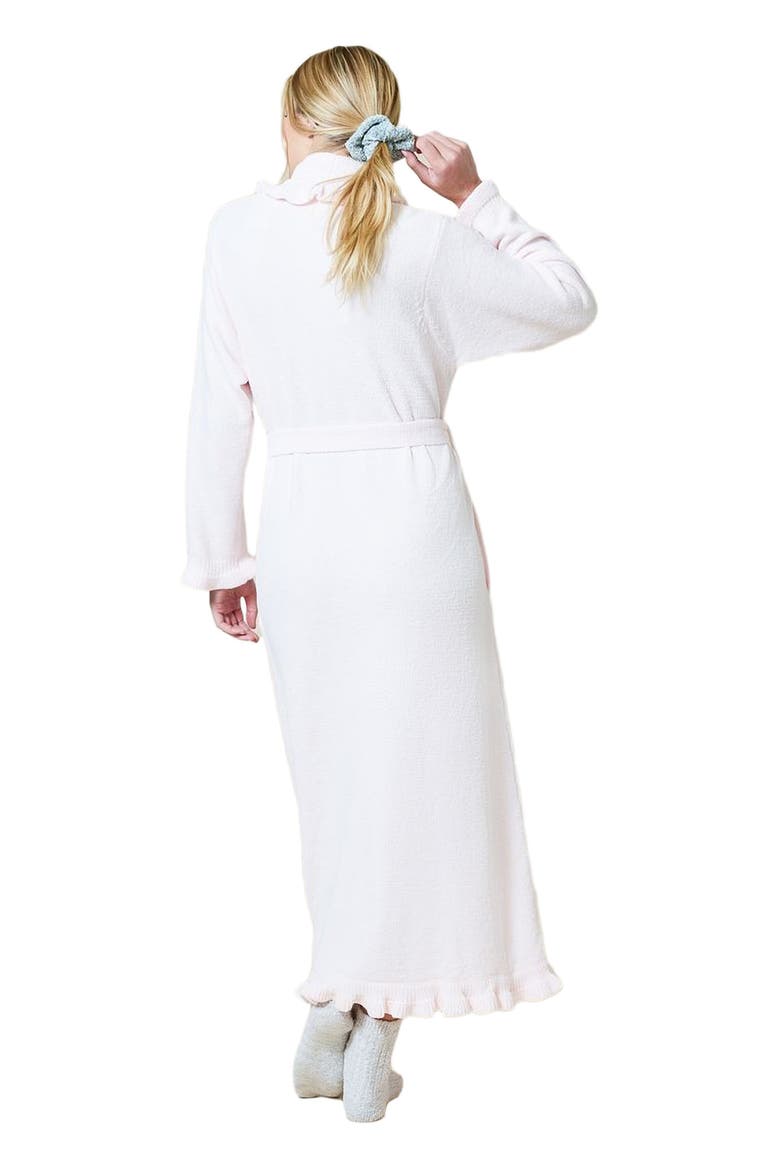 Ruffle Chenille Robe, Alternate, color, Light Pink