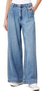 Scotch & Soda Pleated High Waist Wide Leg Trouser Jeans