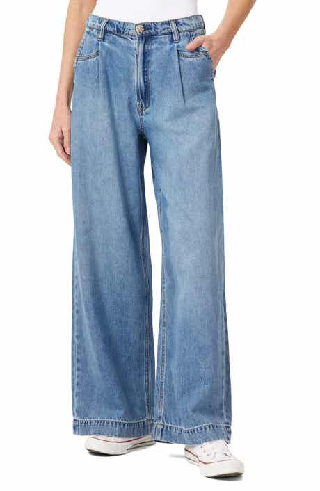 Scotch & Soda Pleated High Waist Wide Leg Trouser Jeans