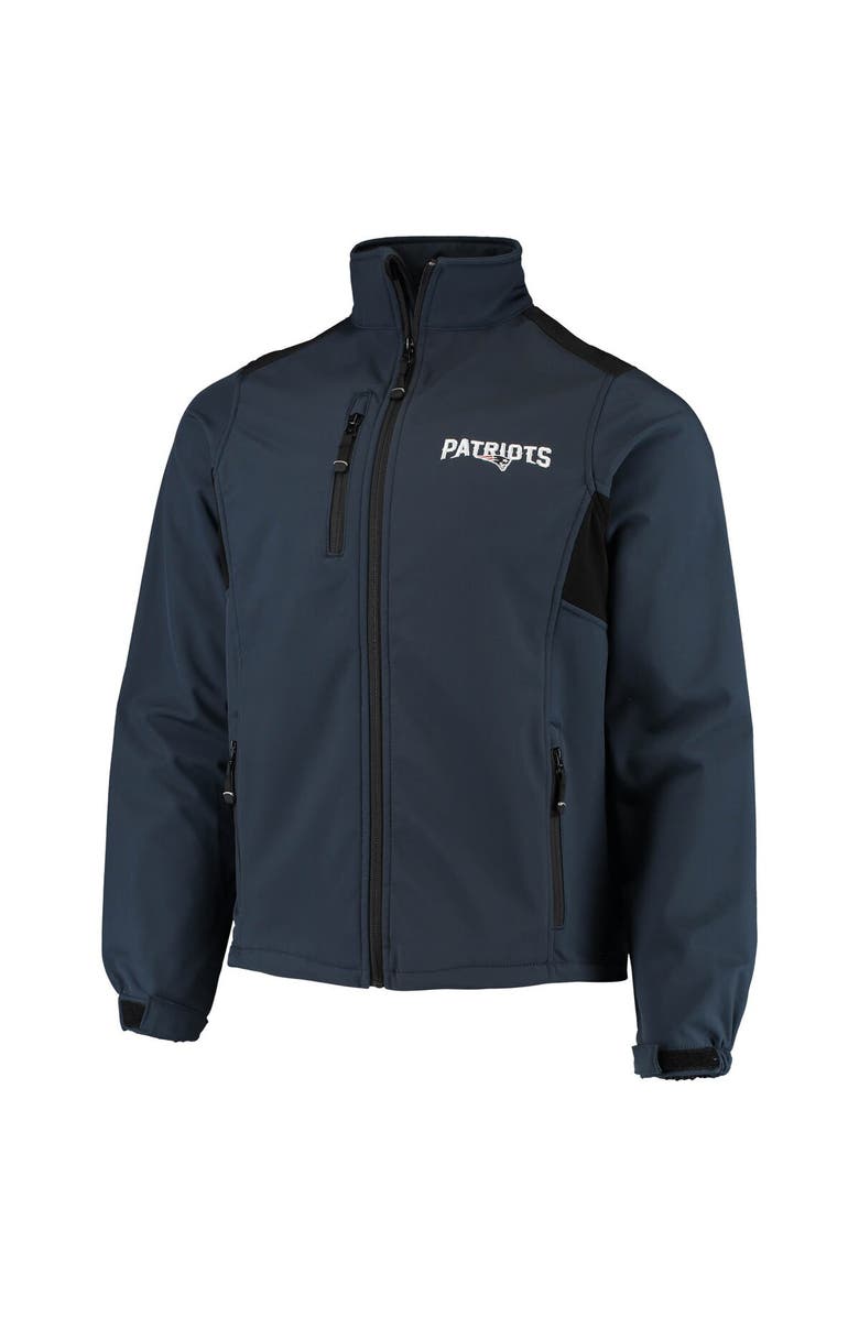 DUNBROOKE Men's Dunbrooke Navy New England Patriots Circle Softshell Fleece Full-Zip Jacket, Alternate, color, Navy