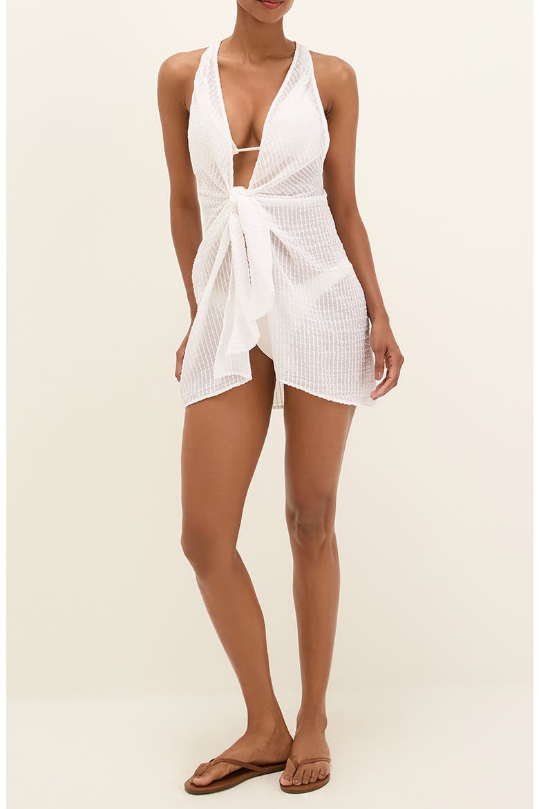 Mita Cover-Up Minidress, Main, color, OFF WHITE