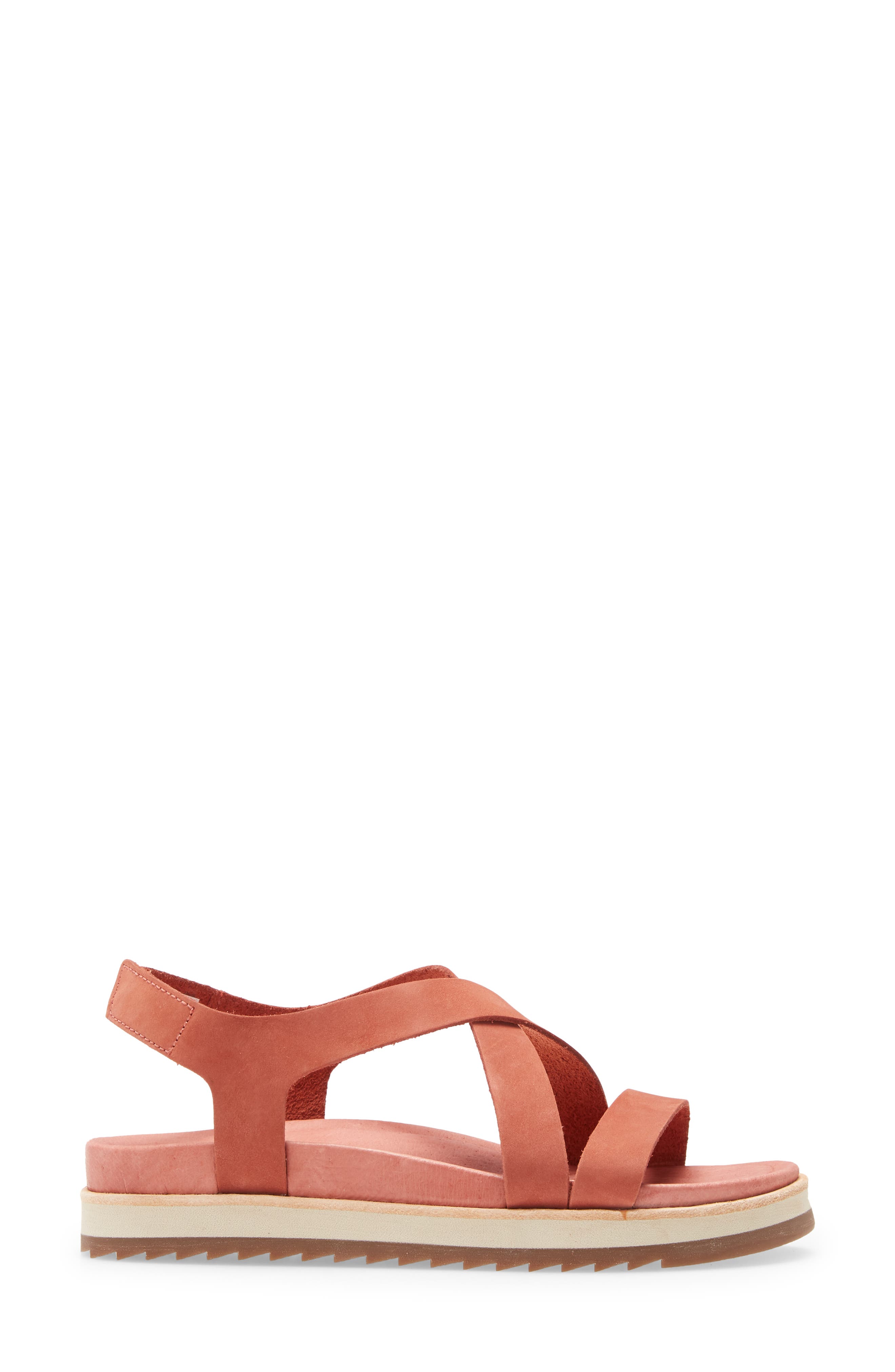 Juno Backstrap Sandal, Alternate, color, REDWOOD LEATHER
