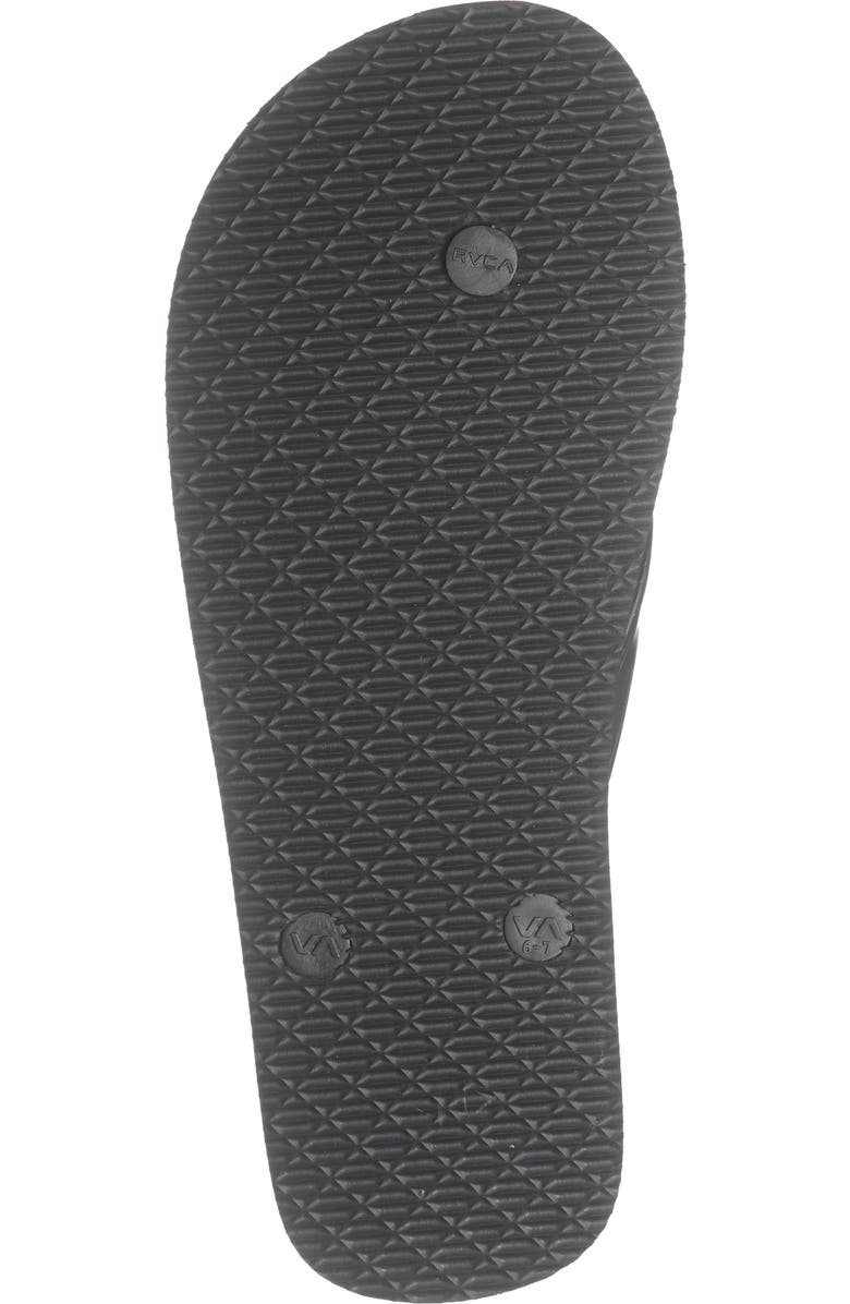 RVCA All the Way Flip Flop, Alternate, color, Black
