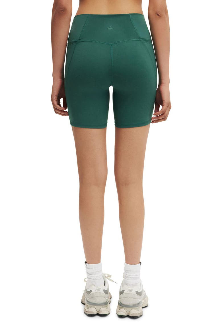 Women's Active Ultra Soft Side Pocket Bike Short, Alternate, color, Bistro Green