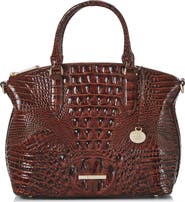 Brahmin Duxbury Croc Embossed Leather Satchel