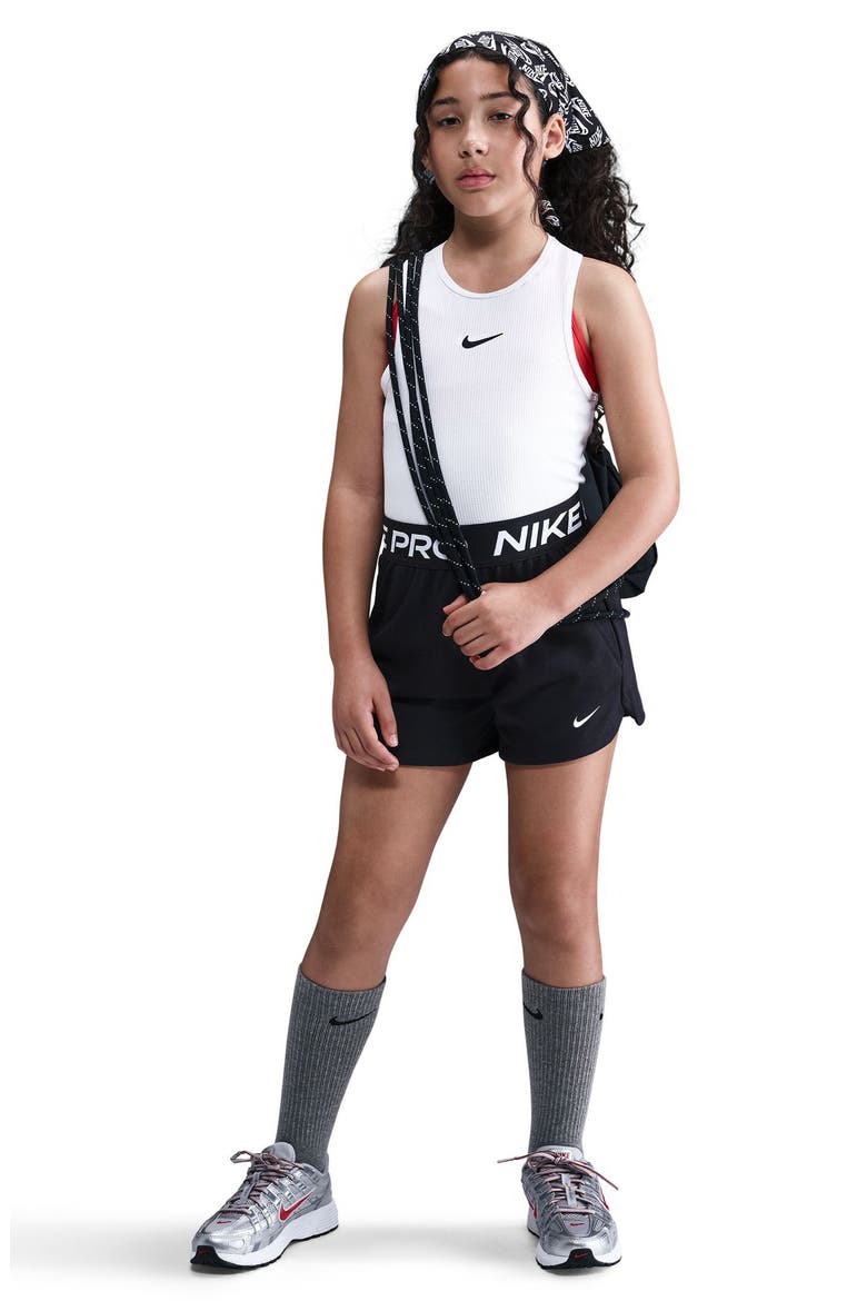 Kids' Dri-FIT Fleece Shorts, Main, color, BLACK/ BLACK/ BLACK/ WHITE