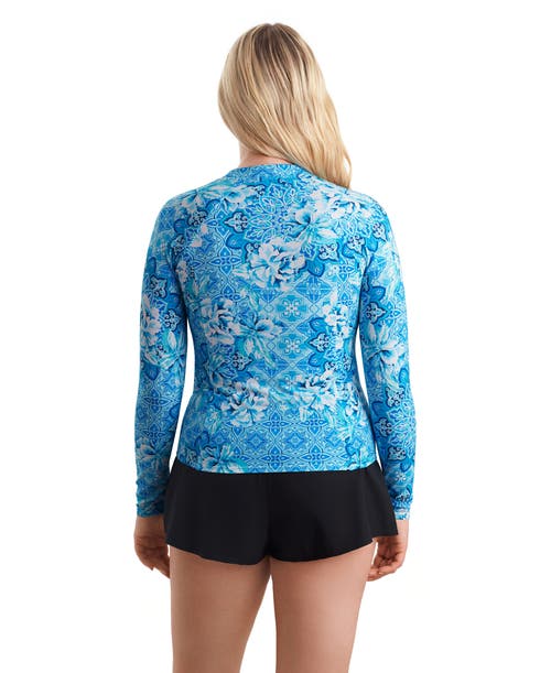 Shapesolver Sport Long Sleeve Full Zip Chlorine Resistant Sunshirt