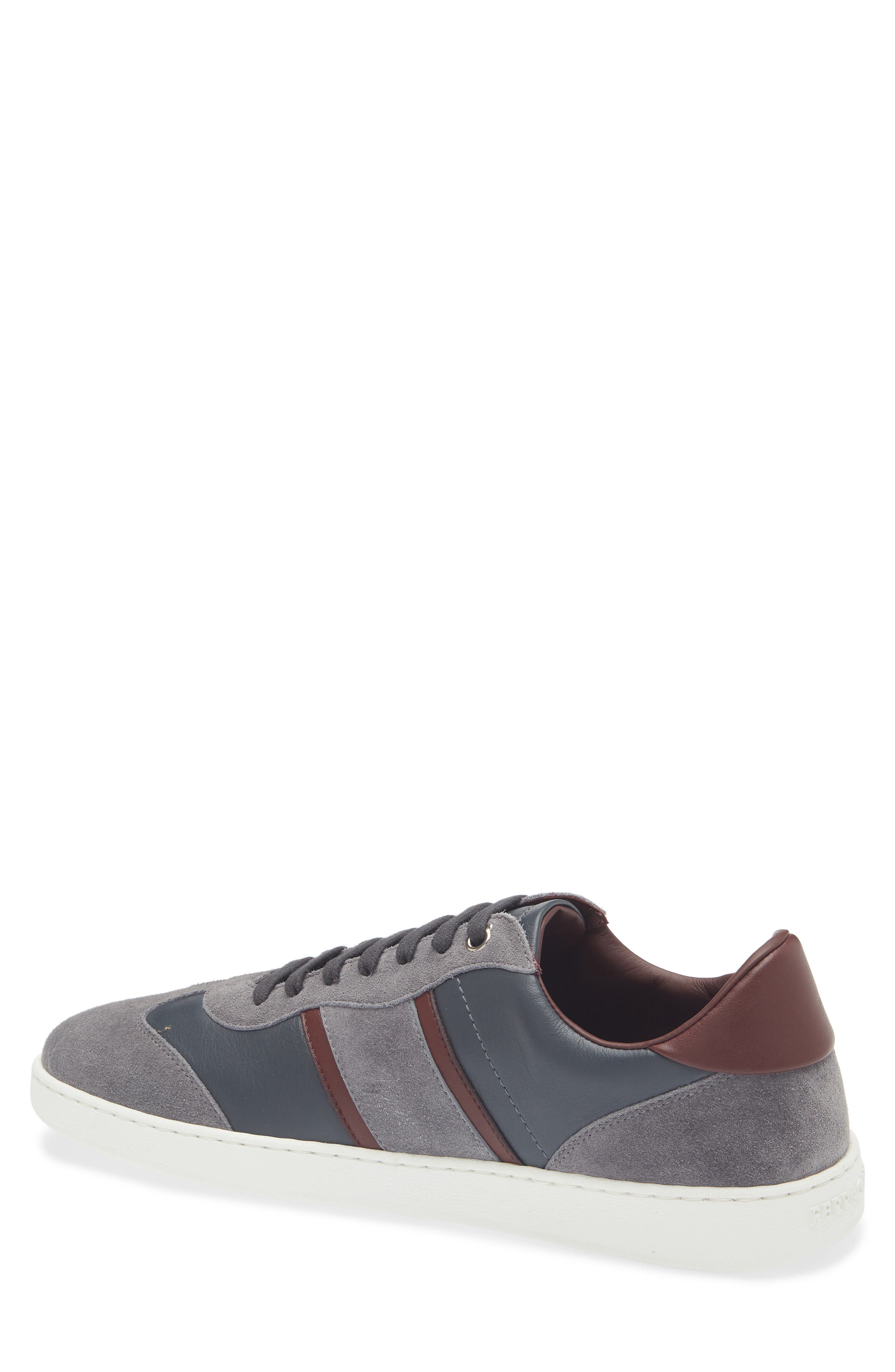 FERRAGAMO Achille 1 Low Top Sneaker, Alternate, color, Stromboli Sand Cordovan
