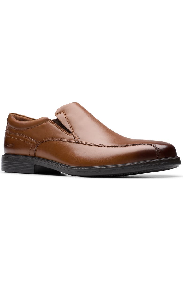 Clarks<sup>®</sup> Dresslite Bike Toe Slip-On, Main, color, Dark Tan Leather
