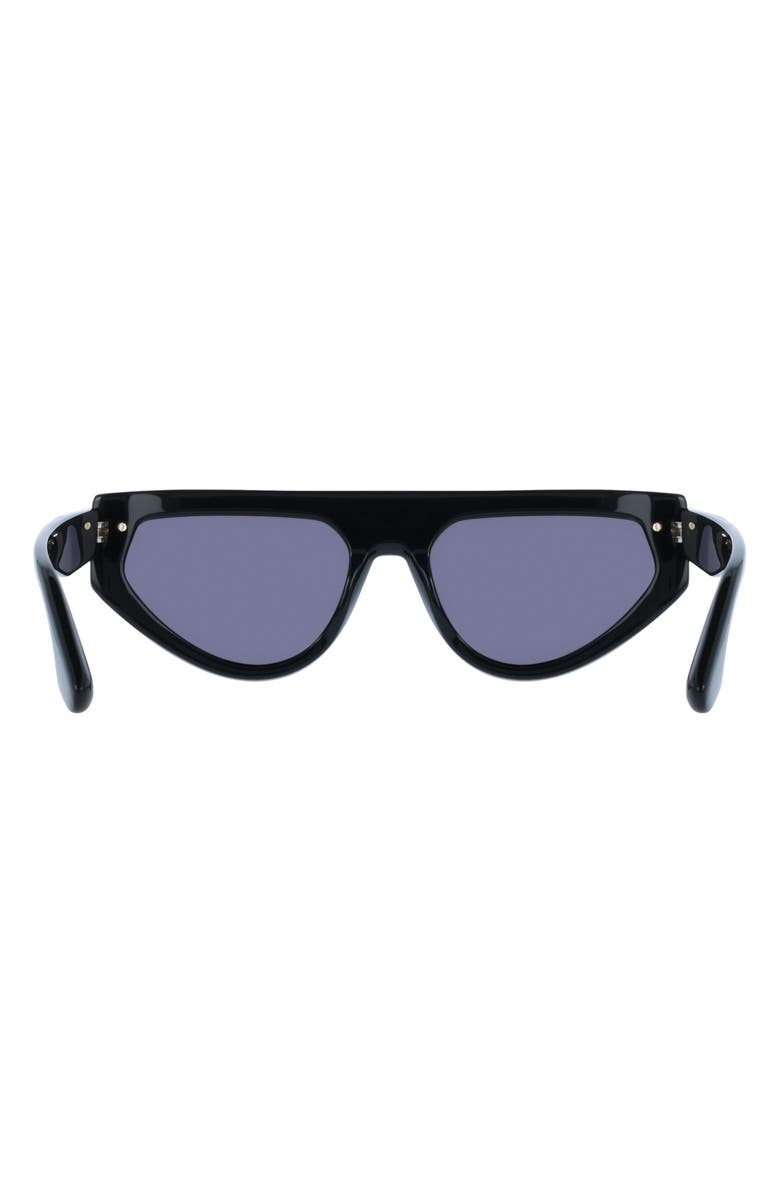 Victoria Beckham 56mm Tea Cup Sunglasses, Alternate, color, Black