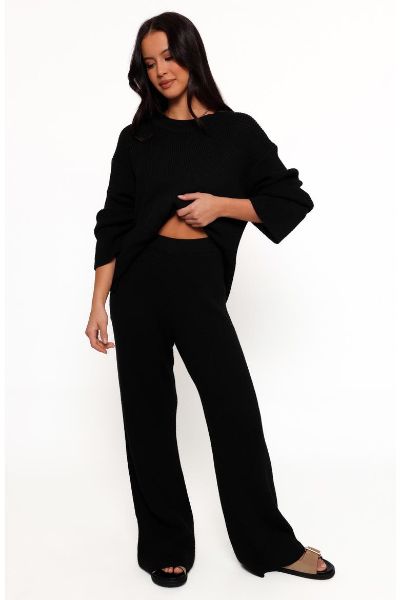 McKinley Cotton Sweater Knit Pants, Alternate, color, BLACK