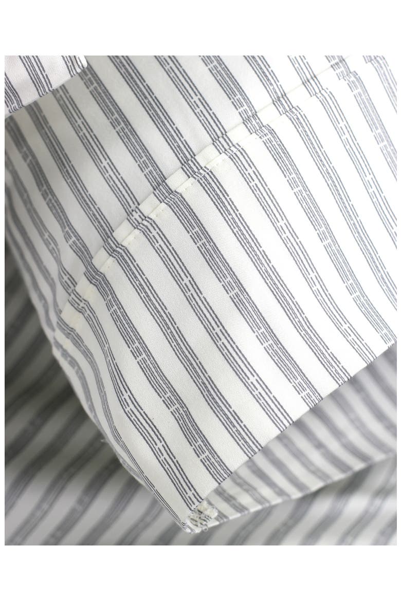 Stripe 400 Thread Count Cotton Sheet Set, Alternate, color, GREY