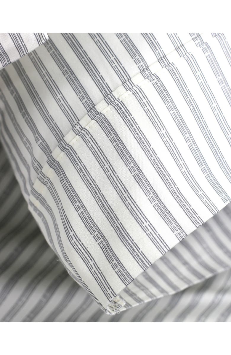 MELANGE HOME Stripe 400 Thread Count Cotton Sheet Set, Alternate, color, Grey