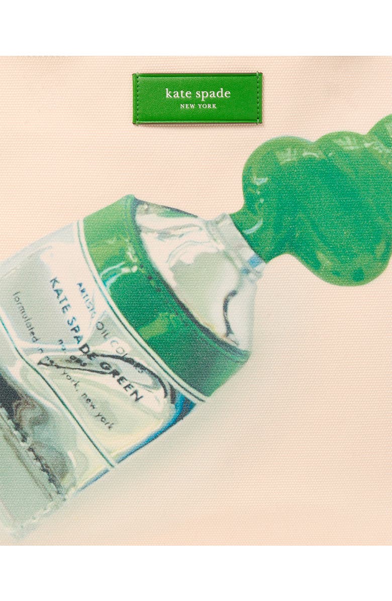 Kate Spade New York Medium Squeeze Print Canvas Tote, Alternate, color, Ks Green Multi