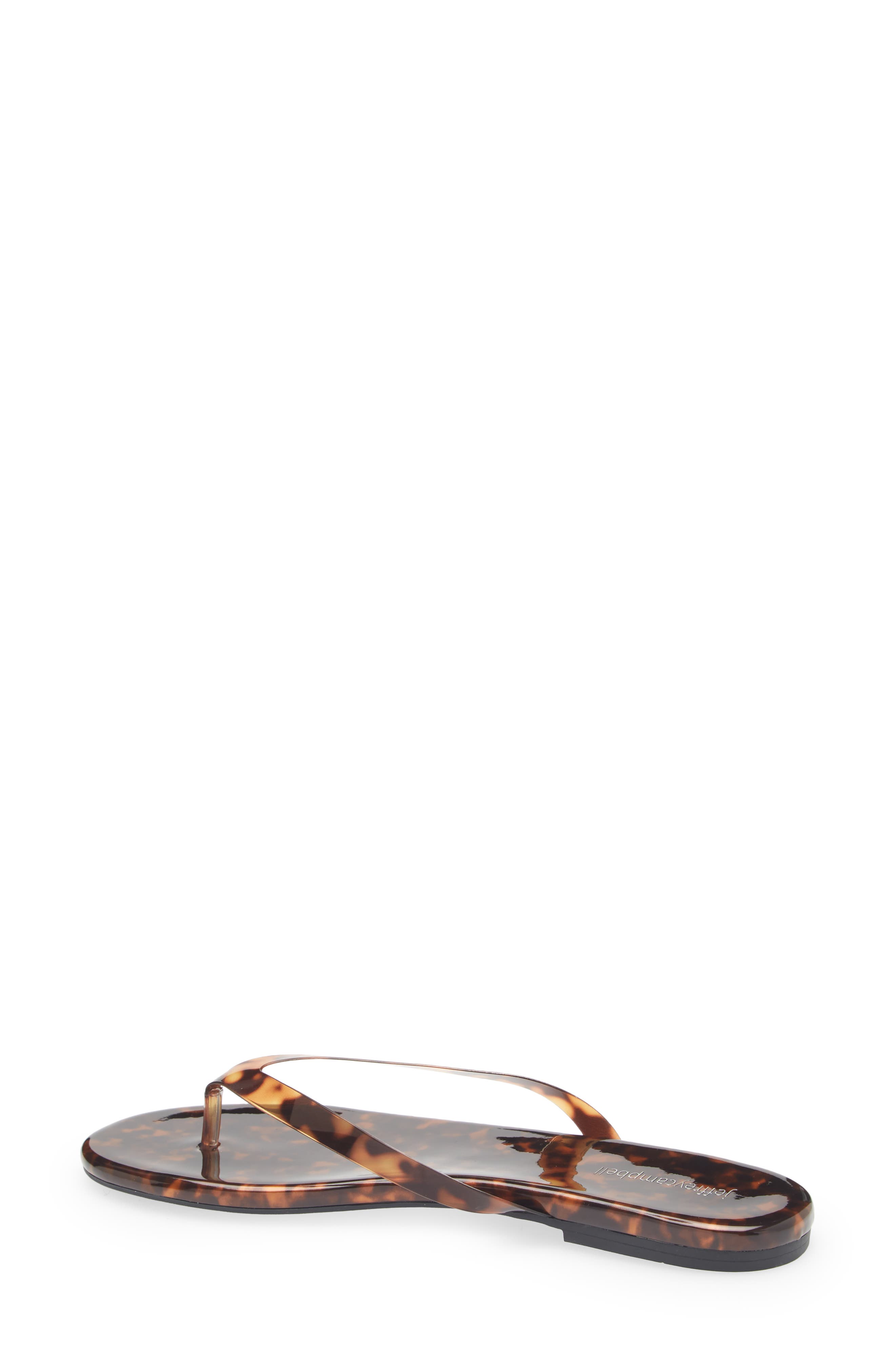 Jeffrey Campbell Kierra Flip Flop, Alternate, color, Tortoise