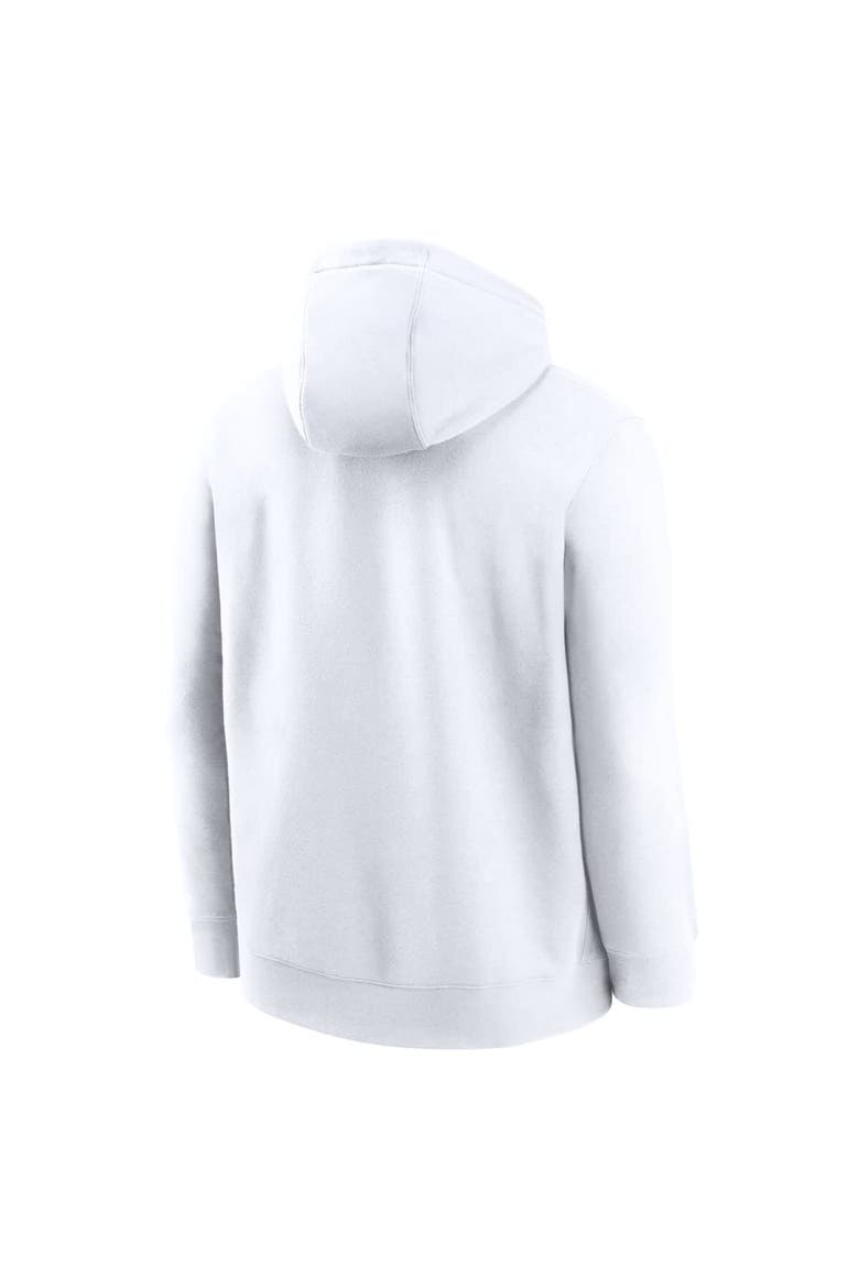 Men's Nike White Ohio State Buckeyes Legacy Football Icon Club Fleece Pullover Hoodie, Alternate, color, White