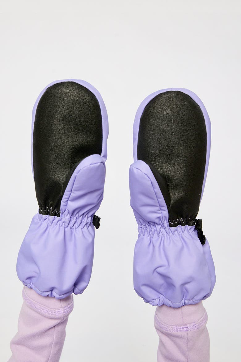 Rubberized Play Waterproof Palm Winter Mittens, Alternate, color, Violet