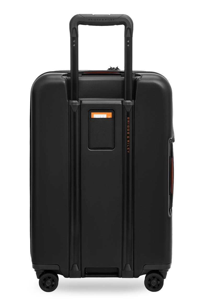 ZDX Essential 22 Inch Hardside Carry-On Spinner Luggage, Alternate, color, BLACK