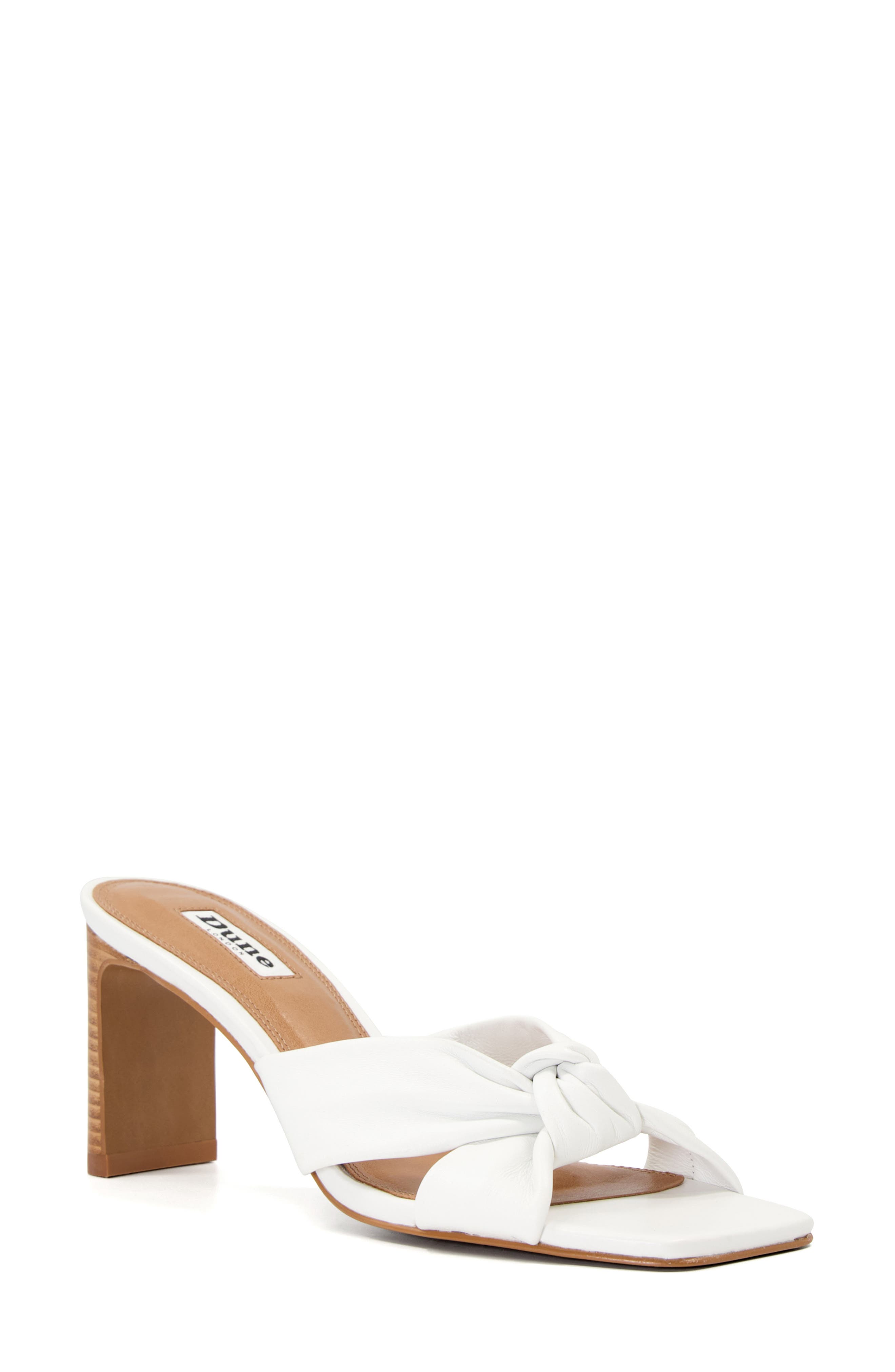 Dune London Maize Slide Sandal, Main, color, White