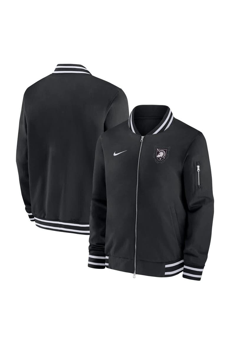 Men's Nike Black Army Black Knights Army 250 Collection Full-Zip Bomber Jacket, Main, color, Black