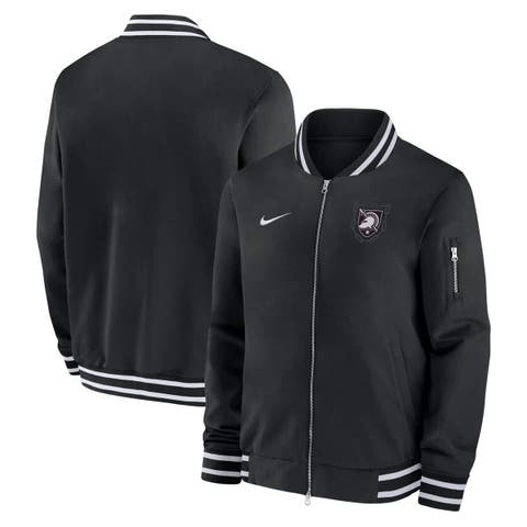 Men's Nike Black Army Black Knights Army 250 Collection Full-Zip Bomber Jacket
