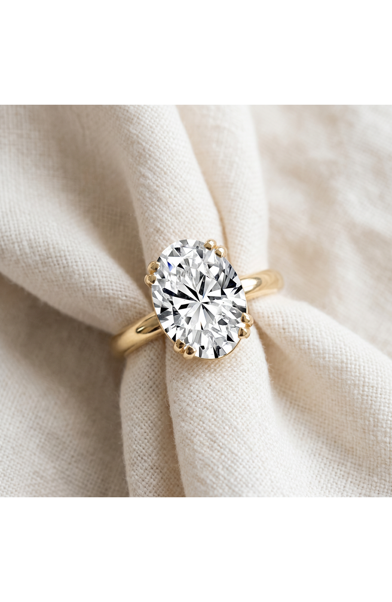 Bliss Diamond Certified 4Ct Oval Diamond Solitaire Engagement Ring Lab Grown, Alternate, color, 14K Rose Gold