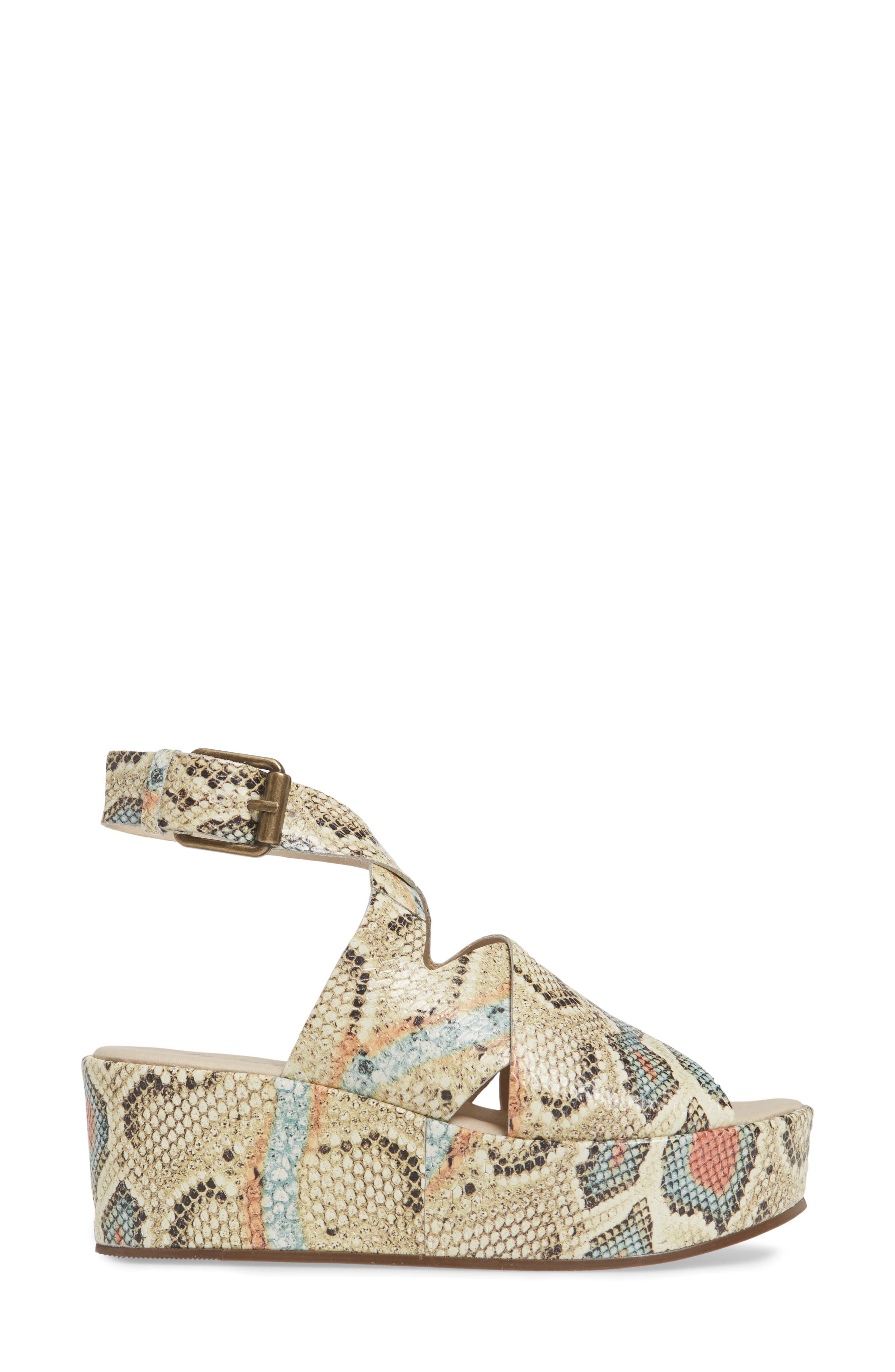 Runaway Wedge Sandal, Alternate, color, MULTI SNAKE PRINT LEATHER
